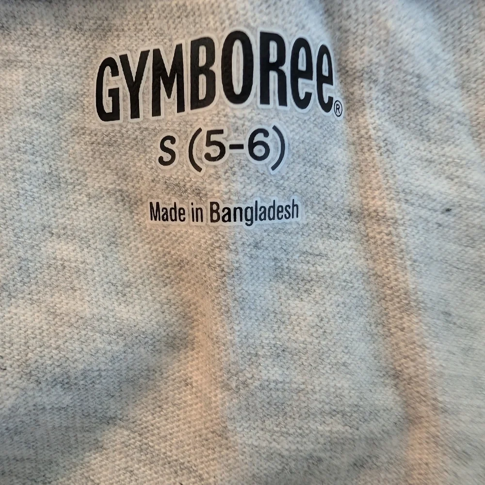 Gymboree Girls Gray Long Sleeve Tee with Pink Winter Graphic Cotton Size (5-6)
